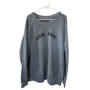 The Shop Forward “Cool Aunt” Graphic Sweatshirt Gray 2XL